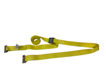 Load image into Gallery viewer, 2&quot; x 12&#39; Yellow Interior Van Strap Cam Buckle Assembly with E-Track Fitting
