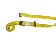 Load image into Gallery viewer, 2&quot; x 12&#39; Yellow Interior Van Strap Cam Buckle Assembly with E-Track Fitting
