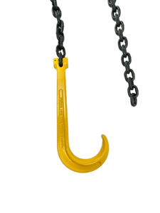 Tow J-Hook 15" G80 with 3/8in x 5ft G100