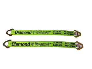 24" Three-ply Axle Strap in Diamond Weave for Car Hauler & Towing | Pack of 2