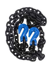 3/8" x 10' G100 Chain With Grab Hook and Grab Hook  (Single)