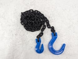 3/8" x 10' G100 Chain With Cradle Grab Hook and Foundry Hook  (Single)