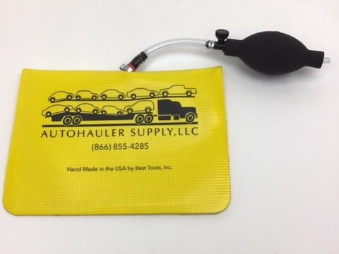 MEGA Yellow Air Wedge Lock Out Tool with Urethane Coating on Polyester Bag