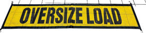 Mesh Over Size Load Sign