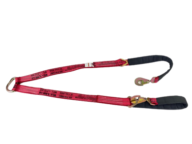4 x 30 Red V-Bridle Strap w/ 8 J-Hook & Mini J Diamond Weave – Baremotion