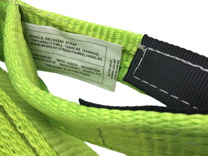 3" x 20' Recovery Strap Hi-Viz Green