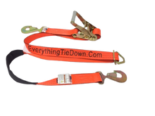 Load image into Gallery viewer, Axle Straps Combo W/ Ratchet and Flat Hook Short End
