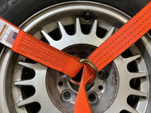 Load image into Gallery viewer, 2&quot; x 8&#39; Orange Tecnic Lasso Strap w/ Flat Hook Ratchets (Single)
