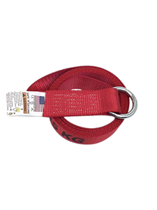 2" x 8' Red Lasso Strap with Steel Welded O-Ring | Pack of 12