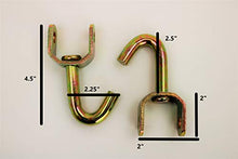 Load image into Gallery viewer, Pack of Eight (8) Double Swivel J Hooks- BOLTS TO 2&quot; Ratchet
