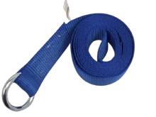 Load image into Gallery viewer, 2&quot; x 8&#39; Steel O-Ring Blue Lasso Straps | Pack of 4
