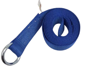 2" x 8' Steel O-Ring Blue Lasso Straps | Pack of 4