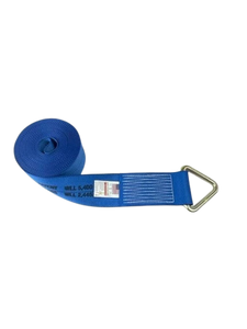 4" x 30' Diamond Weave Winch Strap with D-Ring (Single)