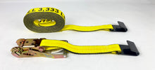 Load image into Gallery viewer, 2&quot; x 27&#39; Ratchet Strap with Flat Hook | 3,333lb WLL
