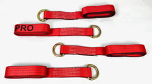 Load image into Gallery viewer, 2&quot; x 100&quot; Red Tecnic Webbing Lasso Strap With D Ring | Pack of 4
