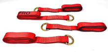 Load image into Gallery viewer, 2&quot; x 100&quot; Red Tecnic Webbing Lasso Strap With D Ring | Pack of 4
