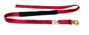 2" x 8' Diamond Weave Wheel lift strap with Flat Snap Hook