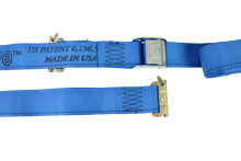 Load image into Gallery viewer, 2&quot; x 20&#39; Blue Interior Van Strap Cam Buckle Assembly with E-Track Fitting | Pack of 6
