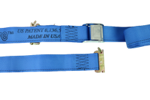 Load image into Gallery viewer, 2&quot; x 20&#39; Blue Interior Van Strap Cam Buckle Assembly with E-Track Fitting | Pack of 12
