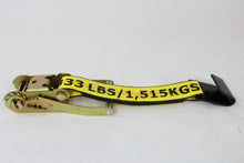 Load image into Gallery viewer, 2&quot; x 30&#39; Professional Grade BIG YELLOW Ratchet Strap with Flat Hooks - 3333lb WLL
