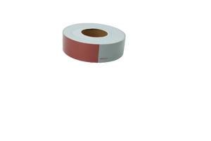 2" x 150' Conspicuity DOT Tape 6" Red/6" White