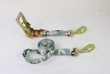 Load image into Gallery viewer, 2&quot;x10&#39; Camo Ratchet Assembly with Twisted Snap Hook | USA
