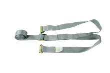 Load image into Gallery viewer, 2&quot; x 16&#39; Grey Interior Van Strap Cam Buckle Assembly with E-Track Fitting
