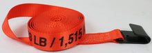 Load image into Gallery viewer, 2&quot; x 30&#39; Winch Strap with Flat Hook
