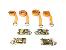 Load image into Gallery viewer, 2&quot; x 8&#39; Diamond Weave Lasso Wheel Lift Strap w/ Swivel J Ratchets (4 pack)
