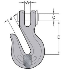 Load image into Gallery viewer, 3/8&quot; Grade 70 Clevis Grab Hook
