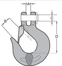 Load image into Gallery viewer, 3/8&quot; Grade Clevis Slip Hook with Safety Latch
