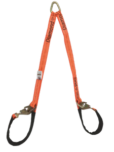 2 x 56 V-Bridle Strap w/ Twisted Snap Hooks & D-Rings-BEST