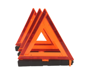 17.5 inch Warning Triangles (reflective)- 3 pack