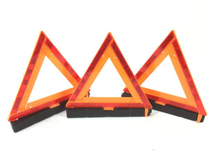 17.5 inch Warning Triangles (reflective)- 3 pack