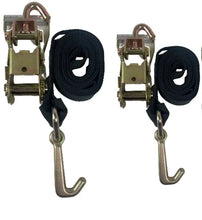 Load image into Gallery viewer, 2&quot; x 10&#39; Diamond Weave Strap with Mini J Hooks and Swivel J Ratchet (2 Pack)
