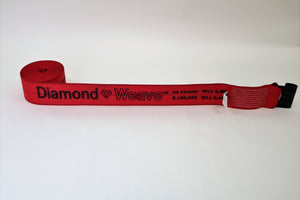 4" x 40' Diamond Weave Winch Strap with Flat Hook (single)