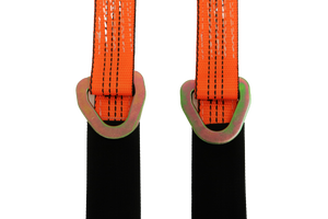 56" Orange Tecnic V Strap Bridle With Twisted Snap Hook & Delta Rings