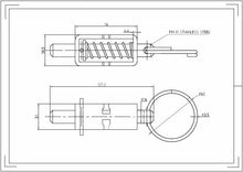 Load image into Gallery viewer, Long Weld-on Spring Locks with 5/8&quot; Pin | Pack of 4
